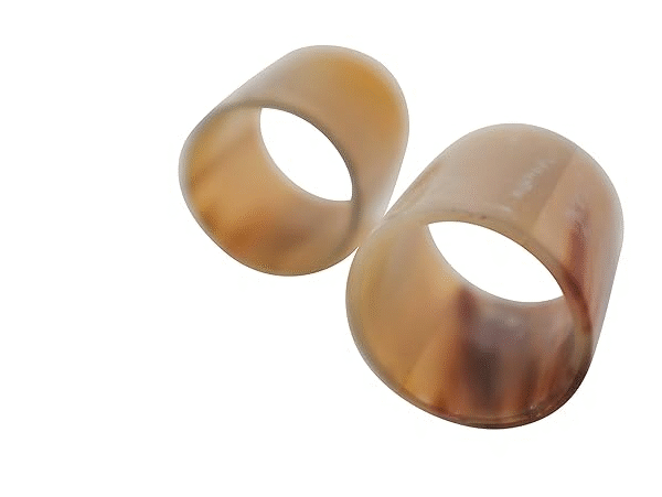 Couleur Nature Caravan Collection Horn Napkin Rings (Set of 2),White