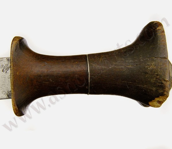 Large Ethiopian shotel sword with horn handle