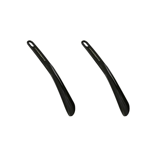 Chardonnay Shoe Horn | Travel Friendly Shoe Wearing Stick for Men & Women | Medium Handle | Easy Slip-On for Shoes | Elegant Business, Wedding & Casual Formal Footwear Accessory – Black