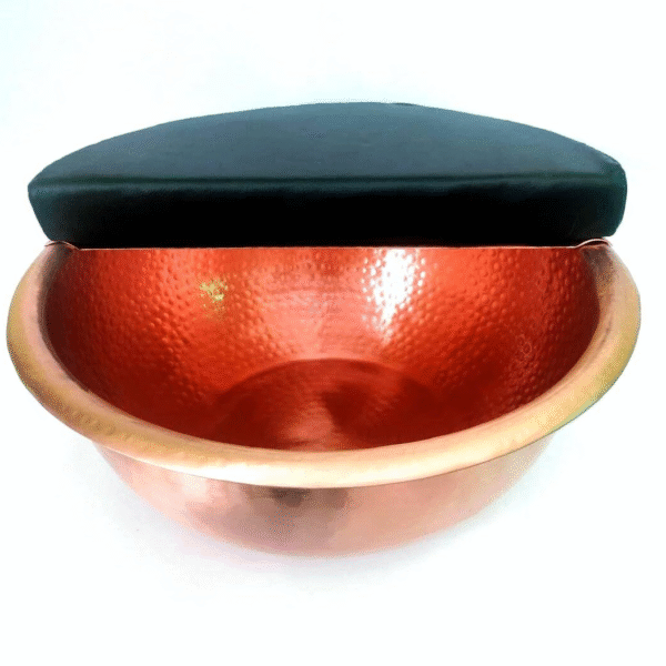 Tangerine Pedicure Bowls || Copper Spa Pedicure Bath Bowl with Removable Foot Rest || Feet Warm Soaking Massage Tub || Spa Foot Bath Basin