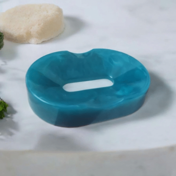 Decorative Resin Soap Dish (Teal)
