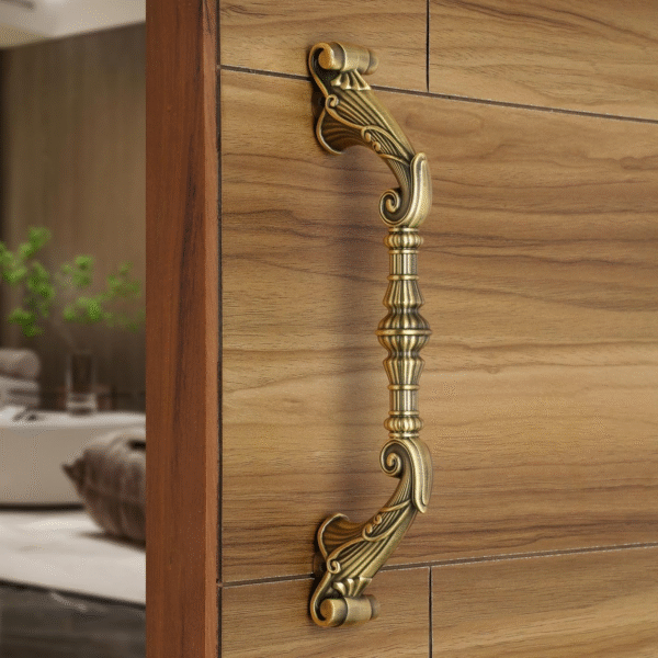 LAPO Dhanush Door Handles for Main Door | Main Door Handle | Wooden & Glass Door Handle(10 inches-Pack of 1) Antique Finish |