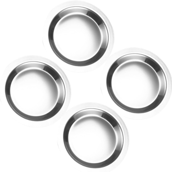 4pcs Stainless Steel Wine Heat Insulation -scalding Drink Mats for Home Hotel Shops Elegant Design for Wine Tea Cups