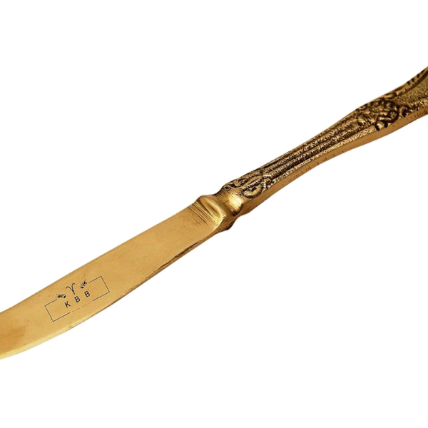 KBB BRASS BUTTER KNIFE AMBOOSSSESD (PACK OF 1)