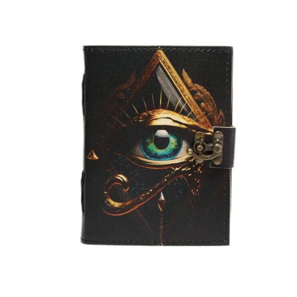 Genuine Leather Diary | Vintage Handmade Leather Journal | Premium Antique LOCK Closure | 200 Handmade Deckle Edge Antique Pages -15