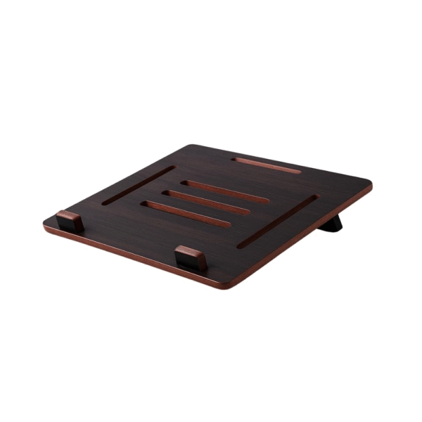 Premium Wooden Laptop Stand – Non-Slip Ergonomic Riser for Desk, Office & Home – Heat-Dissipating, Adjustable Height Laptop Holder for Study, Work from Home (Multicolor)