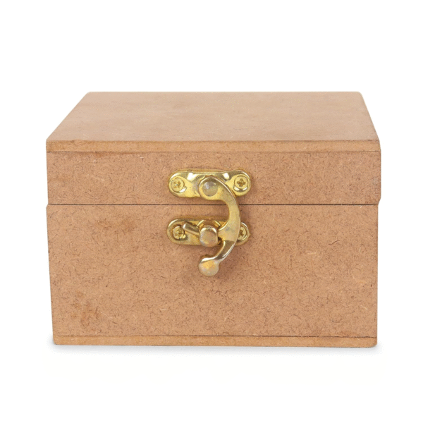 Decorative Wooden Box, 10 x 10 x 8 cm