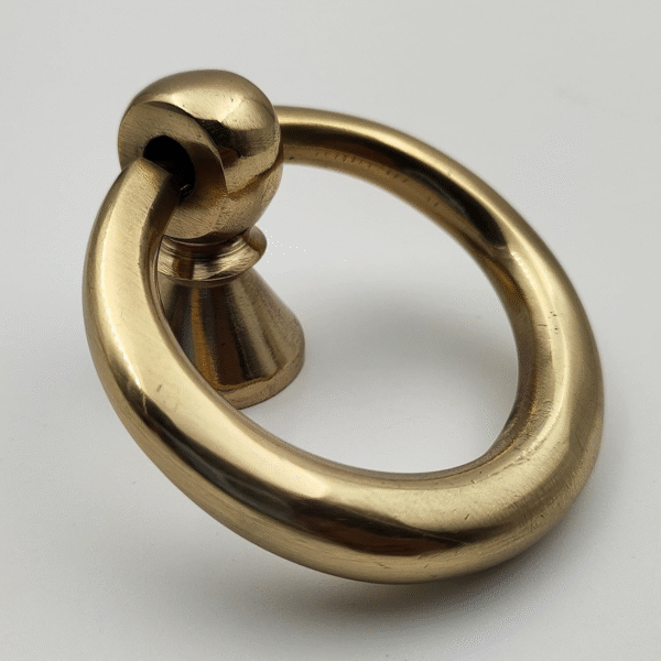 ABVIN Golden Solid Brass Drop Pull - Latkan - Unique Cabinet Beautiful Drawer Decorative Dresser Drawer Knobs and Pulls - 1 Pcs